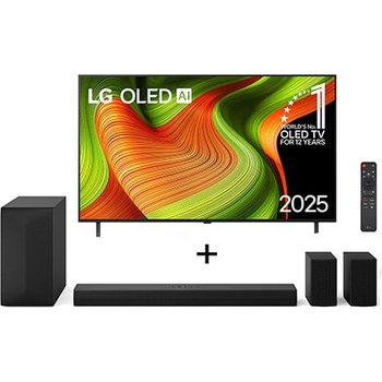 LG Smart TV OLED AI B5 4K 65″ 2025 + SoundBar S60TR 5.1 Canais, Bluetooth 5.3, Dolby Digital - OLED65B5.S60TR
