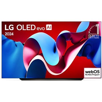Smart TV LG OLED evo AI C4 4K 83 polegadas 2024 - OLED83C4PSA