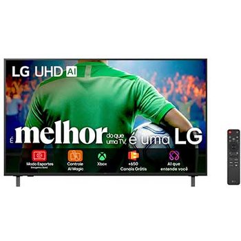 Smart TV LG UHD AI 4K UA85 de 65 polegadas 2025 - 65UA8550PSA
