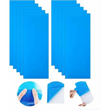 10 Pièces Patchs de Réparation Auto-Adhésifs pvc, Patch de Doublure de Piscine en Vinyle Caoutchoucs de Vinyle de Réparation de Bateau pour