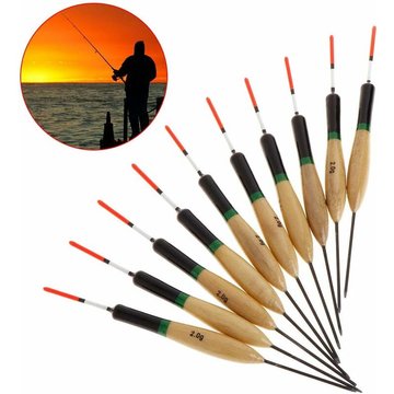 10Pcs Flotteurs de Pêche Lumineux WAHAISON, Bouée Bobber Float Fluctuate, Accessoires de Piscine et de Pêche