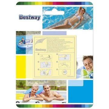 Bestway - 62068 10 pcs patchs auto-adhésifs lourds 42 cm² de réparation pour grandes piscines
