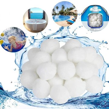 Fvbjd - 1400g Filtre Balls Balles de Filtration,Filtre pour Piscine de Peut Remplacer 25 kg Sable Filtrant Sable de Quartz,Convient à Divers systèmes