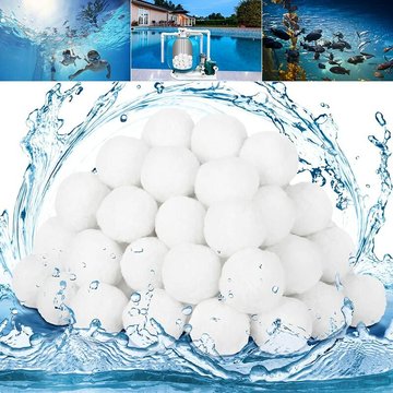 Fvbjd - 1600g Boules de Filtre de Piscine Balles Filtrantes Balles de Filtration Filtre Balls Réutilisables Peut Remplacer 57 kg Sable Filtrant Sable