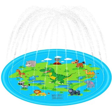 AUGIENB 170 cm Pelouse Extérieure Plage Animal Gonflable d'Eau Spray Piscine Kids Tapis de Sprinkler
