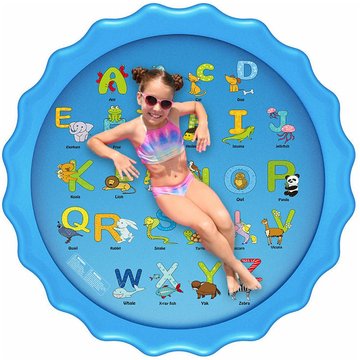 Bearsu - 170CMx10CM Piscine gonflable Summer Splash Sprinkle Sprinkler Playmat Outdoor Water Play Mat Jouet pour enfants Enfants tout-petits (Type b
