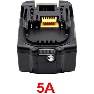 DMTOOL - Batterie de remplacement 18V 5.0Ah pour outil électrique Makita BL1860 BL1850 BL1840 BL1830 BL1825 BL1835 BL1845 194204-5 194205-3 LXT-400 piscine