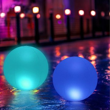 2 Éclairage Pour Piscine Flottant led 20CM,Globe étanche Lampe Flottante IP68,Lampe de Nuit à del Changeante de Couleur Extérieure avec Télécommande