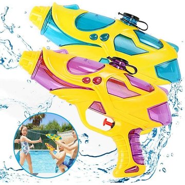 2 Pack Fusils à Eau 200ml, Jouets de Pistolet à Eau pour Plein Air D'été Fêtes Piscine Plage, Jouet Cadeau pour Garçons Filles Enfants