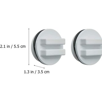 2 pièces 1.5 fileté tuyau de retour d'huile bouchon antigel filtre bouchon de vidange avec joint torique pour piscine d'hiver et piscine Spa filtre