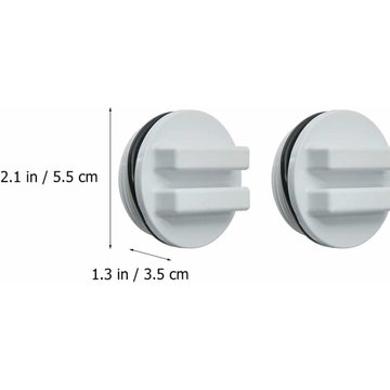 Kinarito - 2 pièces 1.5 fileté tuyau de retour d'huile bouchon antigel filtre bouchon de vidange avec joint torique pour piscine d'hiver et piscine