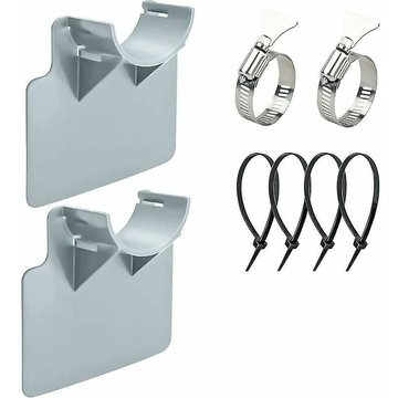 2 supports de tuyau de piscine SWYEOOT pour tuyaux de 30 mm à 38 mm, compatibles avec les piscines Intex et (grises)