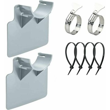 2 Supports de Tuyau de Piscine SWYEOOT, pour tuyaux de 30 mm à 38 mm, compatibles avec les piscines Intex et (Gris)