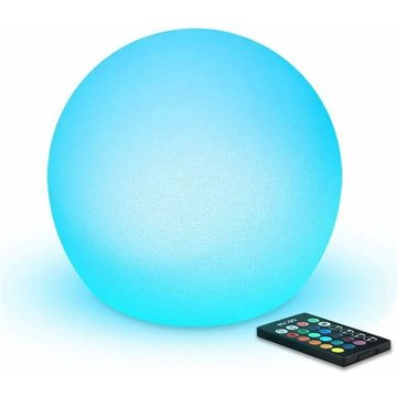 EPH - 20cm Lumineuse Boule led Sphère Lampe avec Télécommande et 16 rgb Couleurs Dimmables, Changement de Couleur Lumière d'ambiance, Rechargeable
