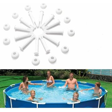 24 Pcs Goupilles de Joint KINARITO pour Piscine en Plastique et Joints en Caoutchouc, pour Piscines à Ossature Métallique Rondes Hors-Sol Intex