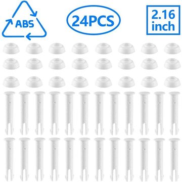 24 Pcs Goupilles De Joint De Piscine En Plastique Et Joints En Caoutchouc,Pour Piscines à Ossature MéTallique Rondes Hors Sol Intex