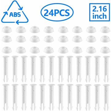 24 Pcs Goupilles de Joint KINARITO en Plastique et Joints en Caoutchouc pour Piscines à Ossature Métallique Rondes Hors Sol et Piscines Intex