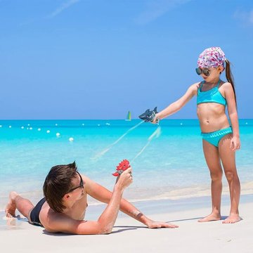 2pcs Pistolet à eau pour enfants, dinosaure et requin