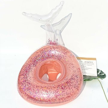 2pcs LEISEI - Sirène jolie pour bébé : anneau de bain piscine, aide à la natation pour enfants gonflables