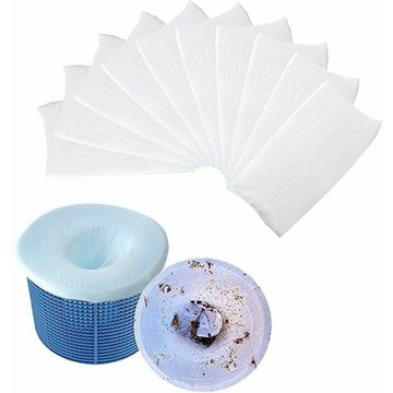 AYYQH - 30-Pack de Chaussettes Écumoire pour Piscine – Filtres paniers, Écumeur Ainsi Que Nettoie la saleté et Laisse pour kit système et piscines Hors Sol