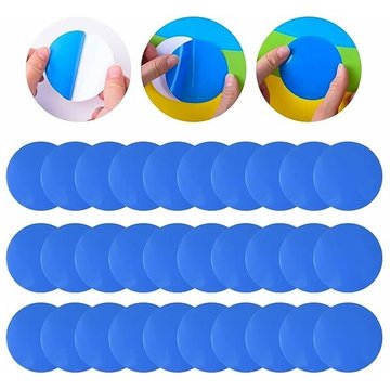 30 Pièces Kit de Réparation de Patch, Piscine Patch De Réparation Auto-Adhésif Étanche pvc Réparation Correctifs (Bleu),GU.B/bon