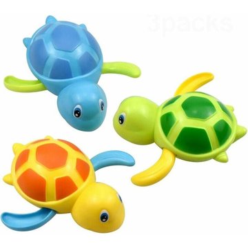 3PCS Jouet de Bain Bébé, Mignon Tortues Bain Jouet, Tortue Mécanique, Jouets de Bain Flottants de Baignoire, Jouets de Bain pour Bébé, Jouet de Bain