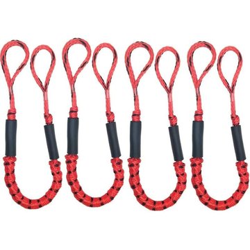 Bearsu - 4-5.5ft Ponton Accessoires Jet Skis Kayak Pontoon Boating Cadeau pour homme (tache rouge et noire)