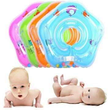 AYYQH - 4 anneaux de cou de natation pour bébés et jeunes enfants, anneaux de natation à double airbag pour piscine