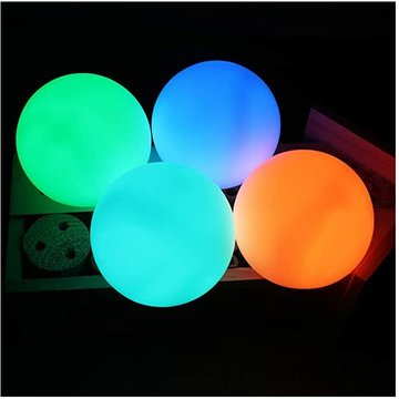 Ilovemilan - 4 pcs Lumière de Piscine Flottante,IP68 Étanche Boule lumineuse LED,Lampe de Piscine à led 16 Couleurs rvb Changement avec Télécommande