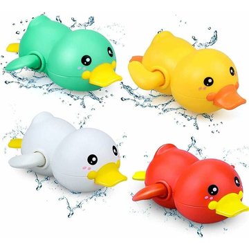4 Pièces Jouets WAHAISON pour Piscine et Salle de Bain, Jeux de Bain Enfant, Jouets Bain Flottants Colorés, Cadeaux de Jouets d'Animaux aux Couleurs