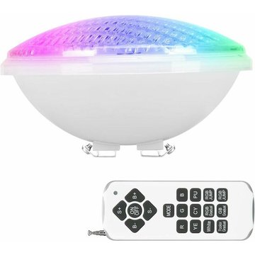 TUMALAGIA 40W PAR56 Lumière Piscine, IP68 Étanche LED Piscine, 12V DC/AC Plongée LED Piscine, Multicolore Lumière Piscine avec Télécommande
