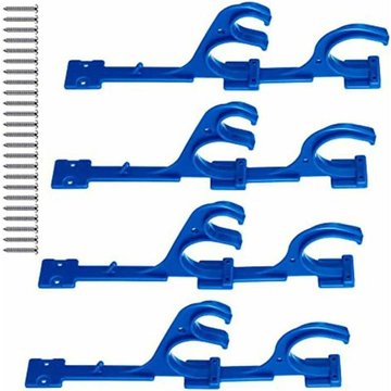 4pcs WAHAISON Piscine nettoyage organisateur d'outils avec tige de rangement pour piscine, support pour perche de piscine