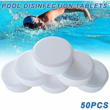 Qonovt - 50 pastilles de chlore multifonction désinfection instantanée pour baignoire piscine Spa-ksize