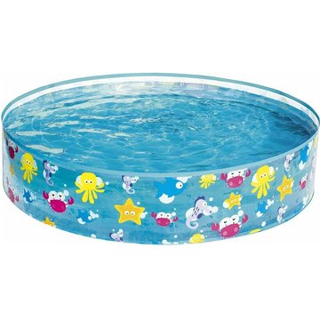 ERSANDY - 55028 Piscine hors sol pataugeoire ronde Fill'n'Fun 122 x 25 cm