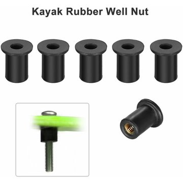 Monly - 6pcs M4 / M5 / M6 Kayak En Caoutchouc ecrous De Puits Attache Wellnuts Kayak Accessoires, modele: M4 - modele : M4