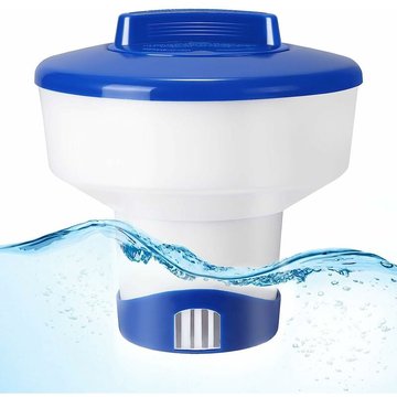 7 Pouces Distributeur Flottant pour Piscine, Diffuseur de Chlore, Diffuseur Flottant Piscine Tablette Chlore Piscine Diffuseur Flotteur Chimique