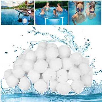 700g Filtre Balls Balles de Filtration,Filtre pour Piscine de Peut Remplacer 25 kg Sable Filtrant Sable de Quartz,Convient à Divers systèmes de