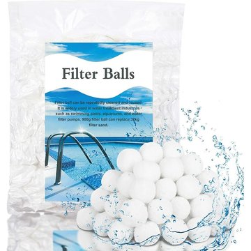 Fvbjd - 900g Boules de Filtre de Piscine Balles Filtrantes Balles de Filtration Filtre Balls Réutilisables Peut Remplacer 57 kg Sable Filtrant Sable