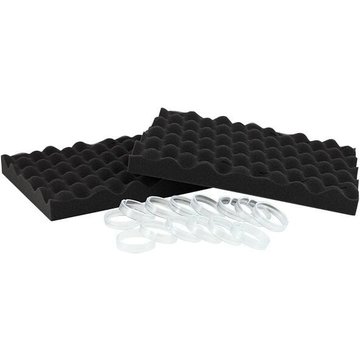 Brosses mousse noires + clips de connexion pour robot piscine Zodiac®