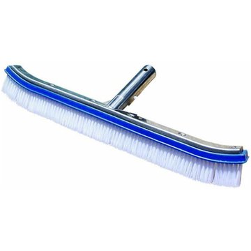 Accessoires de piscine de 18 pouces Brosse de piscine Outils de nettoyage de piscine Brosse murale en aluminium, modèle: Bleu