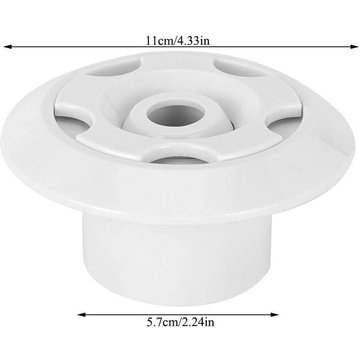 Llove - Accessoires de spa de piscine à jet de massage pour piscine ronde blanche rotative à 360 ° de 2 pouces