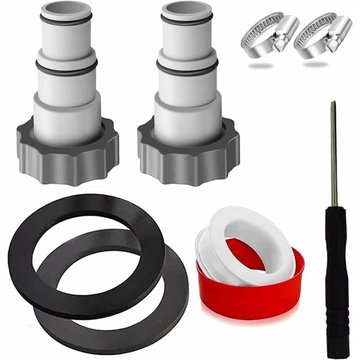 Adaptateur Tuyau Piscine XINUY à 2 Adaptateurs Tuyau 32-38 pour Pompe Intex Raccord de Rechange