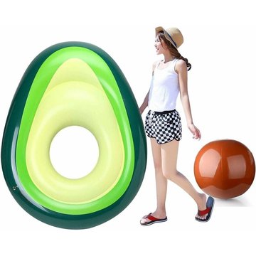 Adultes gonflables d'avocat, matelas gonflable énorme d'anneau de natation de flotteur de jouets gonflables de radeau de piscine d'eau pour des