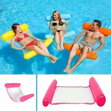 YIENJAOY Lit de bain gonflable Agility, hamac à eau 4 en 1, chaise longue, matelas pneumatique pour salon de piscine, hamac gonflable pour piscine