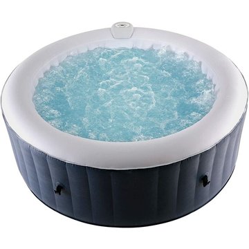 Spa Gonflable AICOK | Jacuzzi Gonflable avec 120 Jets de Massage, Couvercle, Filtration à Cartouche et Tapis de Sol | ø 184 cm x 66 cm | pour 6 Personnes
