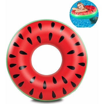 Anneau de Bain Adulte WAHAISON, Anneau de Bain Pastèque Melon Rouge, Anneau d'Eau, Matelas Pneumatique, Jouet de Piscine, Tapis de Piscine