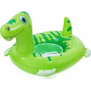 Anneau de bain bébé LEISEI 2pcs, anneau de bain gonflable dinosaure bébé, aide à la natation bébé avec siège de bain, anneau de bain bébé pour piscine