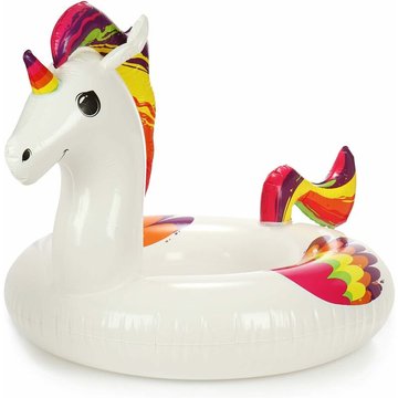 Anneau de Bain Gonflable WAHAISON pour Enfants à partir de 10 Ans - Anneau de Bain au Design Licorne aux Couleurs de l'arc-en-Ciel, pour la Piscine et la Plage