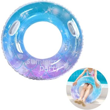 Pesce - Anneau De Natation, Anneau De Natation gonflable Avec Paillettes, Anneau De Flotteur De Piscine D'Été Les Enfants, Bouée De Natation