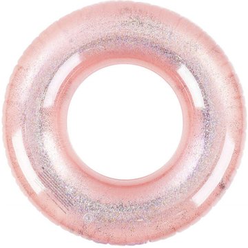 Guazhunifr - Anneau de Natation, Bouée de Natation Rond avec Paillettes en pvc, Radeau Gonflable pour Décoration de Jouet de Fête de Piscine pour